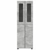 vidaXL Highboard FLORIN Beton Grau 60 x 35 x 182 cm Holzwerkstoff