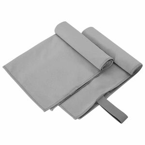 vidaXL Sporthandt&uuml;cher 2 stk. Dunkelgrau 50 x 30 cm