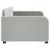 vidaXL Tagesbett Hellgrau 90x200 cm Samt