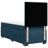 vidaXL Boxspringbett mit Matratze Blau 90x190 cm Samt