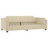 vidaXL Tagesbett mit Matratze Creme 80x200 cm Stoff
