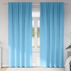 vidaXL Verdunkelungs-Vorh&auml;nge mit Ringen 2 pcs Himmelblau 260 x 140 cm