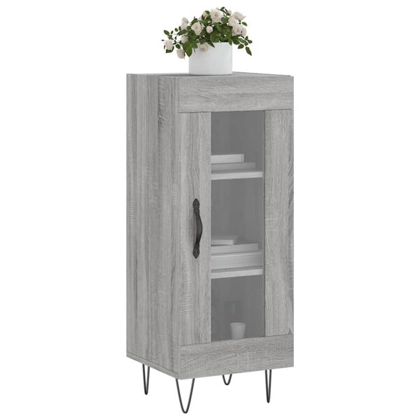 vidaXL Sideboard Grau Sonoma 34,5x34x90 cm Holzwerkstoff