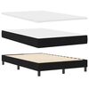 vidaXL Boxspringbett mit Matratze Schwarz 120 x 200 cm Stoff