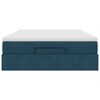 vidaXL Ottoman-Bett mit Matratze Dunkelblau 140x200 cm Samt