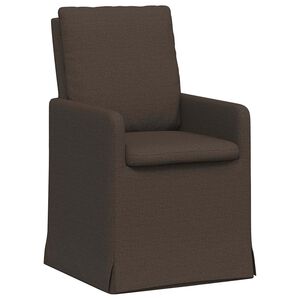 vidaXL Esszimmerst&uuml;hle 2 stk. Leinen Dunkelgrau 57 x 67 x 98 cm