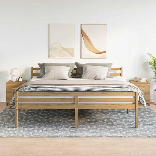 vidaXL Nachttische 2 Stk. mit 2 Schubladen Artisan-Eiche 40x36x50 cm