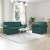 vidaXL Sofa 2 pcs Dunkelgr&uuml;n 175 x 82 x 80 cm Stoff