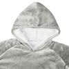 vidaXL Decken-Hoodie Grau S Fleece und Flanell