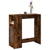 vidaXL Bartisch mit Regal R&auml;uchereiche 101x40x103,5 cm Holzwerkstoff
