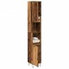 vidaXL Badschrank Altholz-Optik 30x30x190 cm Holzwerkstoff