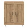 vidaXL Sideboard Artisan-Eiche 69,5 x 34 x 90 cm Verbundholz und Eisen