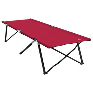 vidaXL Klapp Schlafbett f&uuml;rs Camping Rot 206 x 76 x 74 cm
