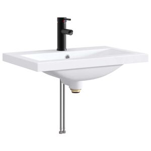 vidaXL Waschbecken f&uuml;rs Badezimmer Matt Schwarz 61 x 40 x 16,5 cm