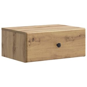 vidaXL Wandmontierter Nachttisch Artisan-Eiche 49 x 34,5 x 20 cm