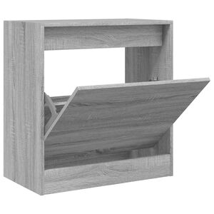 vidaXL Schuhschrank Grau Sonoma 60x34x63,5 cm Holzwerkstoff
