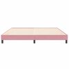 vidaXL Bettgestell ohne Matratze Rosa 200x220 cm Samt