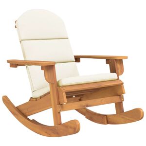 vidaXL Adirondack-Schaukelstuhl mit Kissen Massivholz Akazie