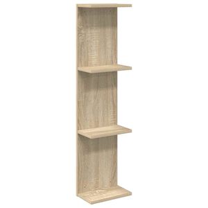 vidaXL Wandregal Sonoma-Eiche 25 x 15 x 100 cm Holzwerkstoff