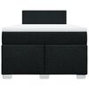 vidaXL Boxspringbett mit Matratze Schwarz 120x190 cm Stoff