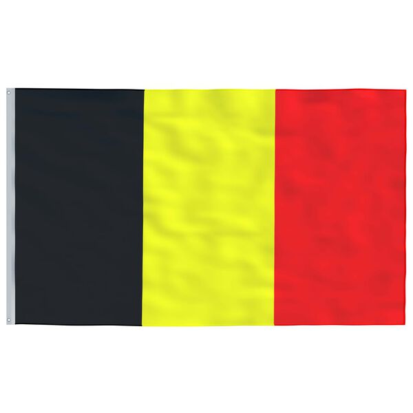 vidaXL Flagge Belgiens mit Mast 5,5 m Aluminium