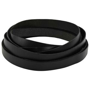 vidaXL Lederriemen Schwarz 500 x 1 cm Leder