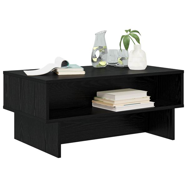 vidaXL Couchtisch Schwarz Eichen-Optik 80 x 46 x 35 cm Holzwerkstoff