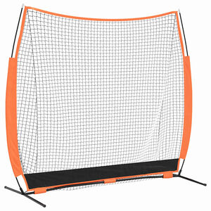 vidaXL Baseball-&Uuml;bungsnetz Schwarz 250 x 106,5 x 210 cm Polyester