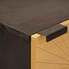 vidaXL Seitenschrank mit Speicher Schwarz und Gold 40 x 33,5 x 110 cm
