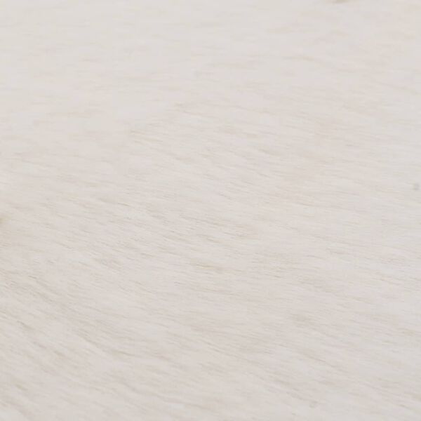 vidaXL Teppich 160 cm Kunstkaninchenfell Creme