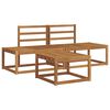 vidaXL Outdoor-Sofagarnitur 3 stk. Natur Massivholz Akazie