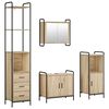 vidaXL Badezimmerschrank-Set 4 stk. Sonoma-Eiche 40 x 36 x 200,5 cm