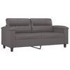 vidaXL 2-Sitzer-Sofa Grau 140 cm Kunstleder