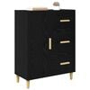 vidaXL Sideboard Schwarz Eichen-Optik 34 x 69,5 x 90 cm Holzwerkstoff