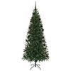 vidaXL K&uuml;nstlicher Weihnachtsbaum mit 300 LEDs Gr&uuml;n 210 cm PE und PVC
