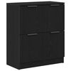 vidaXL Sideboard 2 pcs Schwarz Eichen-Optik 60 x 30 x 70 cm