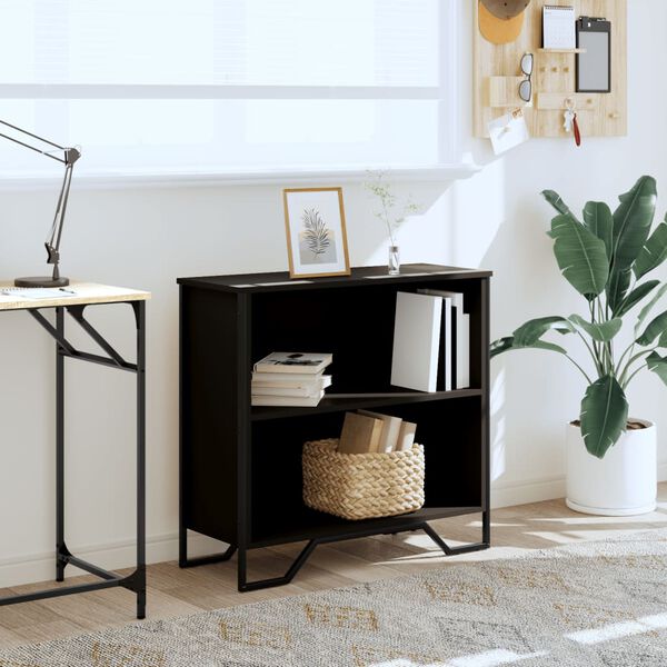 vidaXL Bücherregal Schwarz 80x31x74,5 cm Holzwerkstoff