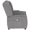 vidaXL 4-Sitzer Massagesessel mit Getr&auml;nkehalter Hellgrau