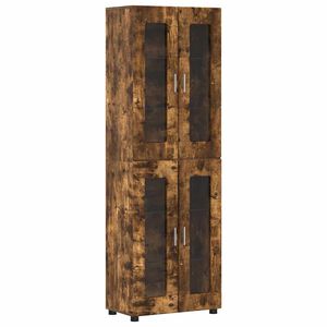vidaXL Highboard FLORIN 60 x 35 x 182 cm Ger&auml;ucherte Eiche