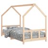 vidaXL Kinderbett 90x190 cm Massivholz Kiefer