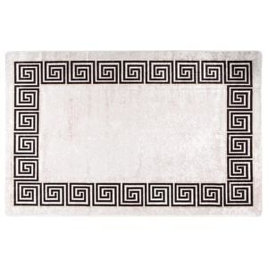 vidaXL Teppich Waschbar 80x150 cm Hellbeige Rutschfest