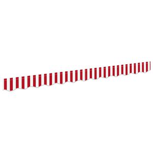 vidaXL Markisensch&uuml;rzen-Ersatz Rot und Wei&szlig; 230 x 20 cm Polyester