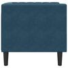 vidaXL Chesterfield-Sessel Blau Samt