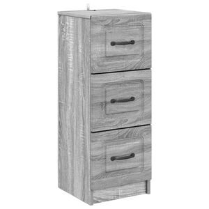 vidaXL Schubladenschrank Graues Sonoma 33 x 34,5 x 87 cm Holzwerkstoff