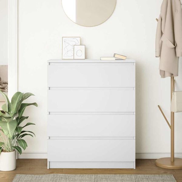 vidaXL Sideboard Wei&szlig; 80x35x99 cm Holzwerkstoff