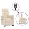 vidaXL Relaxsessel Elektrisch Beige Mikrofasergewebe