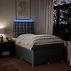 vidaXL Boxspringbett mit Matratze Hellgrau 120x200 cm Stoff