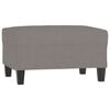 vidaXL Fu&szlig;hocker Taupe 70x55x41 cm Stoff