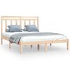 vidaXL Massivholzbett 120x190 cm