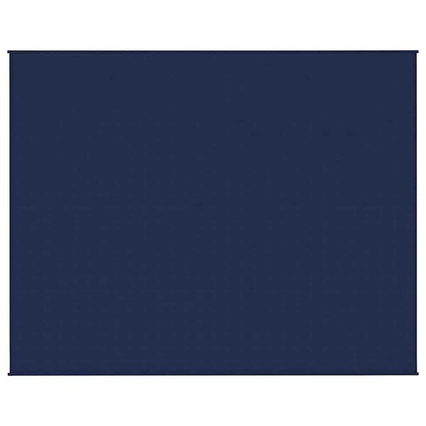 vidaXL Gewichtsdecke Blau 235x290 cm 15 kg Stoff